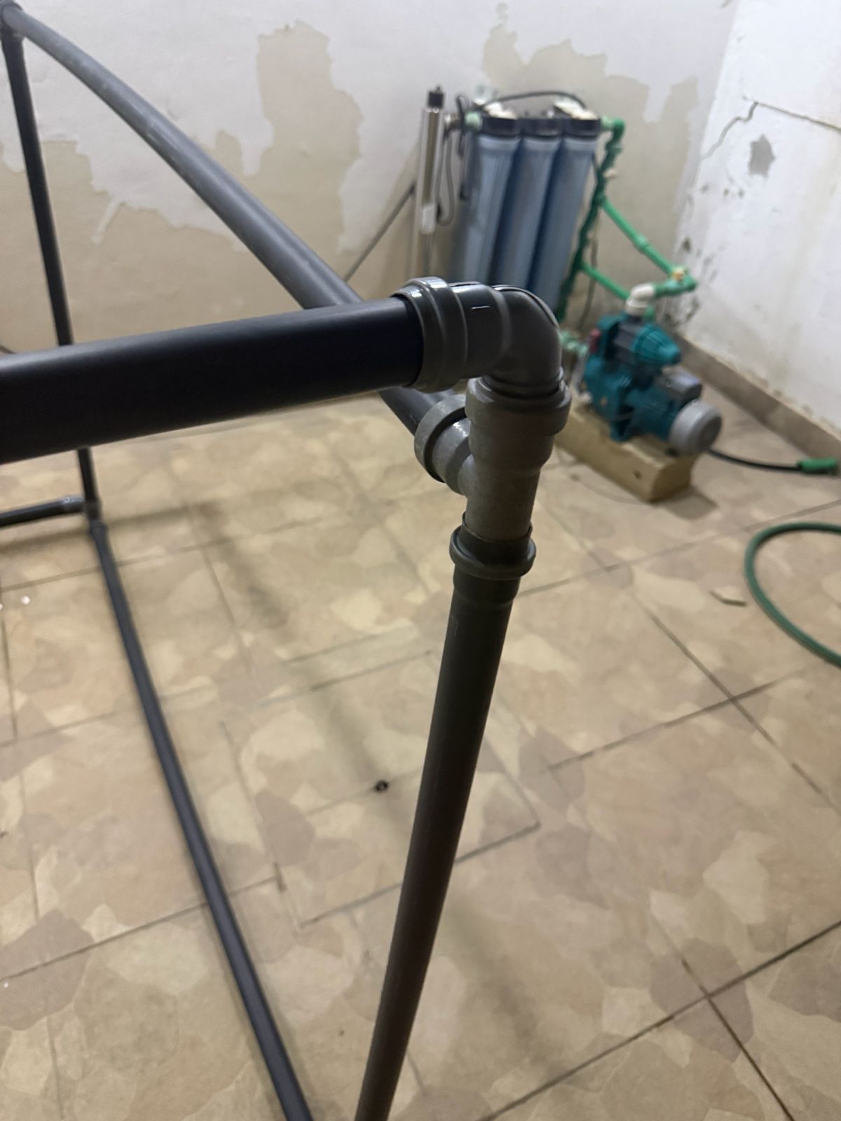 Instalação de bomba de água